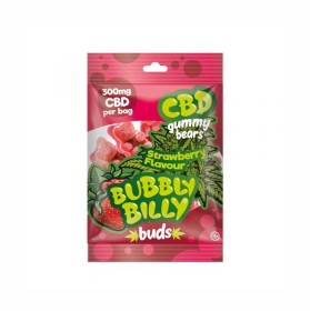 Bonbon Bubbly Billy Buds Ours gélifiés au CBD aromatisés à la fraise